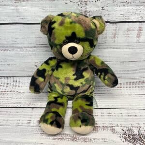 Build a Bear Camo Bear Teddy Bear Plush